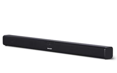 SHARP HTSB110 2.0 Soundbar 90W (USB, Bluetooth, HDMI, Optisch, AUX-In (3,5mm), Breite: 80cm), Slim-Design, schwarz