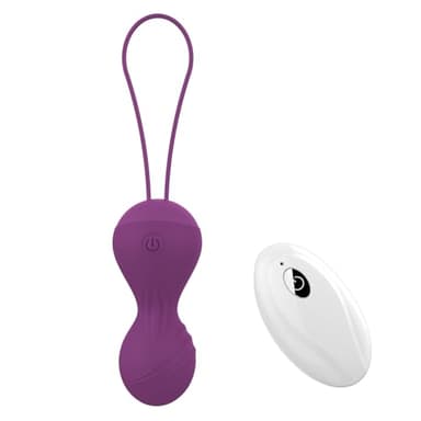 Oziral vibrator mit fernbedienung für unterwegs mit 10 Vibrationsmoden für G-Punkt & Klitoris Liebeskugeln mit Fernbedienung Sex Spielzeug für die Paare und Frauen Wiederaufladbar vibro ei Lila