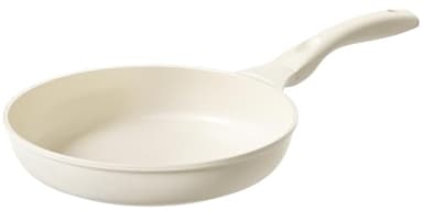 Redchef Keramik Pfanne 28cm Antihaft Beschichtet, Bratpfanne Induktion, Omelette Pfanne, Kochgeschirr Chef's Pan PTFE-frei PFAS-frei PFOA-frei, Kratzfest Spülmaschinenfest, Beige
