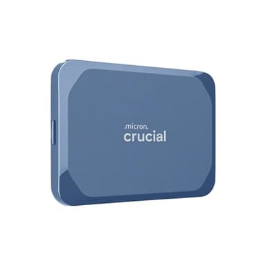Crucial X10 4TB Externe SSD Festplatte, bis zu 2.100MB/s, USB-C 3.2 Gen2, IP65 Wasser- und Staubgeschützt, Portable SSD für Mac, PC, Smartphone und Spielkonsole, Blau matt - CT4000X10SSD9-02