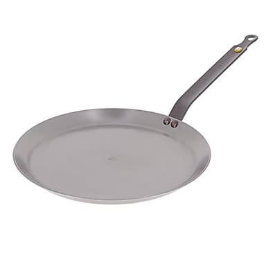 de Buyer - Crêpe-Pfanne MINERAL B aus Eisenstahl -24 cm - 5615.24, Silber