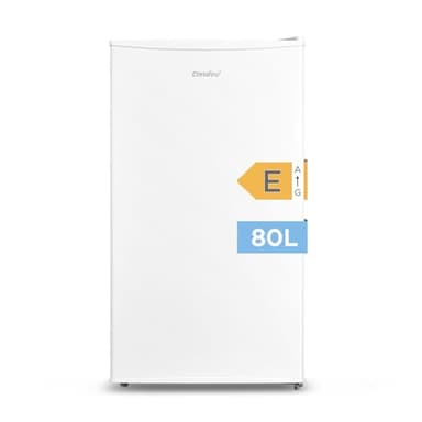 Comfee RCD80WH2(E) Kühlschrank mit Gefrierfach/ 80L Tischkühlschrank/Obst- und Gemüsefach/ 84,5cm Höhe / 47,5cm Breite / 137kWh/Jahr/Einstellbare Temperaturregelung/Verstellbare Füße/Weiß