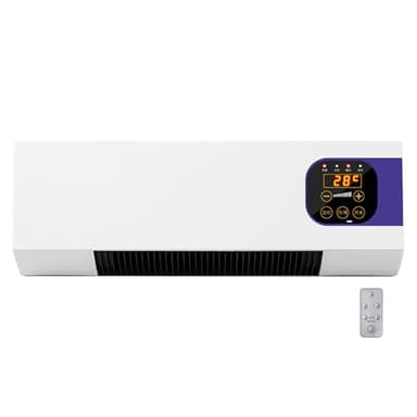 Wand Klimaanlage Ohne Außengerät, Raumklimagerät, Wandmontiertes Heiz1- Und Kühlklimagerät Mit Fernbedienung, Kompakt Multifunktion Zhanlife Klimaanlage, 2000W(no cold air)