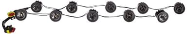 HELLA 2PT 177 696-701 LED-Tagfahrleuchtensatz - LEDayFlex - 12/24V - rund - Einbau - Lichtscheibenfarbe: glasklar - Kabel: 120mm - Fahrzeugfront - Satz
