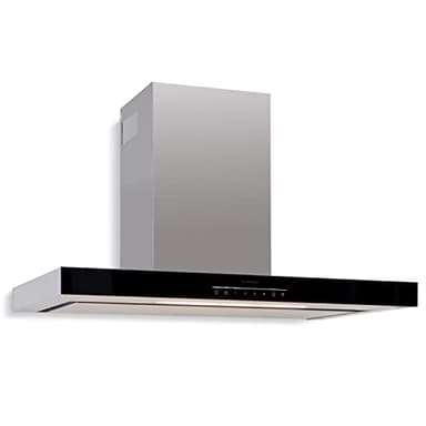 Klarstein Dunstabzugshaube 90 cm, Dunstabzugshaube Edelstahl, Abzugshaube mit Filter, Dunstabzug mit 577.8m³/h Luftstrom, Wandhauben mit Wi-Fi-Steuerung & LEDs, Abluft/Umluft Dunstabzugshauben 90 cm