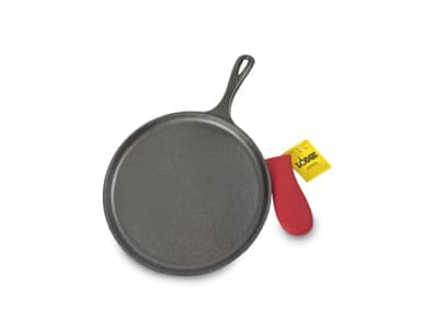 Lodge Gusseisen-Grill- und Heißgriff-Halter, 26,6 cm, Schwarz/Rot