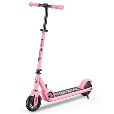 FanttikRide C9 Elektroroller für Kinder ab 8 Jahren, 2 Geschwindigkeiten 10/16 km/h, 8 KM Reichweite, Höhenverstellbar, Faltbar, E Roller Kinder Rosa