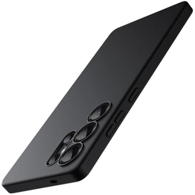 JETech Dünn Hülle für Samsung Galaxy S25 Ultra 5G, Vollständiger Kameraschutz, Weiche TPU Slim Schutzhülle mit Matt Finish, Stoßfest (Titanium Black)