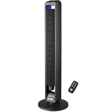 Balter Turmventilator mit Fernbedienung, Ventilator leise 106 cm, Standventilator mit Oszilation, mobiler Luftkühler, 3 Geschwindigkeiten, 3 Modi – Timer bis 15 Std