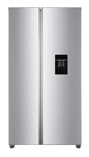 PKM SBS288-151EIXWD Side by Side Kühl-Gefrierkombination | Inox Design | 288 Liter Kühlen | 151 Liter Kühlen | 39dB | NoFrost | Wasserspender | 286kWh | Display | Freistehend