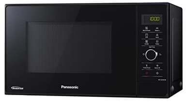 Panasonic NN-GD35HBGTG Mikrowelle mit Grill (1000 W, Inverter, Dampfgaren, energieeffizientes Kombikochen, Pizza-Pfanne, 23 Liter) schwarz