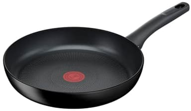 Tefal G28806 Hard Titanium On Bratpfanne 28 cm, Aluminium, unbedenkliche Antihaftversiegelung, Thermo-Signal Temperaturanzeiger, für alle Herdarten geeignet, induktionsgeeignet, Schwarz