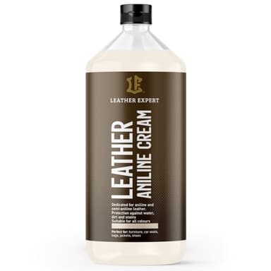 Anilinleder Pflege 1000 ml - Lederpflege für Ledercouch – Lederpflegemittel - Lederreiniger - Für Sofa und Auto - Verlängert die Lebensdauer des Leders