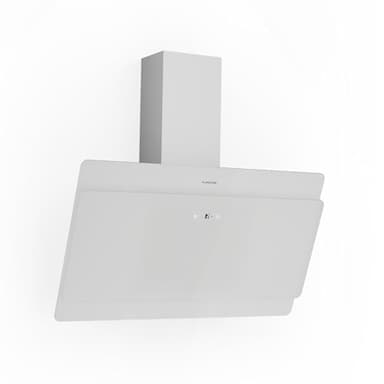 Klarstein Dunstabzugshaube, Abzugshaube Kopffrei, Leiser Dunstabzug, Dunstabzugshaube mit Filter, Wandhaube mit 3 Stufen, Dunstabzugshaube Abluft, Dunstabzugshaube 90 cm, 620 m³/h, 165 Watt, Weiß