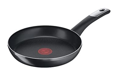 Tefal Hard Titanium Essential Bratpfanne 28 cm, Antihaftversiegelung, Thermo-Signal bei idealer Brattemperatur, spülmaschinengeeignet, nicht induktionsgeeignet, Made in France, C38806