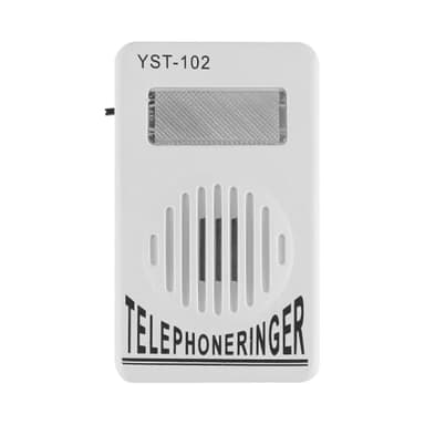 Laroal Extra lauter Telefonklingelverstärker mit Blitzlicht, 60–110 dB einstellbare Lautstärke für Festnetz-/schnurgebundene Telefone, für Hörgeschädigte geeignet