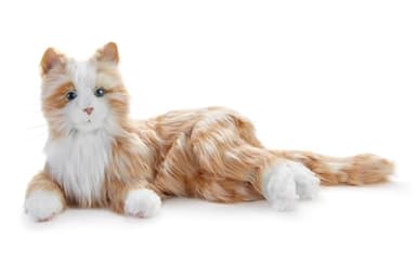 Ageless Innovation Joy For All Interactive Pet Katze – Naturgetreues, realistisches Haustier mit weichem Fell und beruhigendem Schnurren. Ohne Montage – Rotgetigert