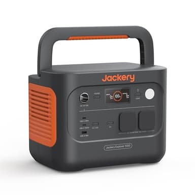 Jackery Explorer 1000 v2 Tragbare Powerstation,1070Wh LiFePO4 Solargenerator,1500W AC/100W USB-C Ausgang, 1 Std. Schnellladung, LFP Powerstation für Outdoor Camping, Wohnmobil, Notfall