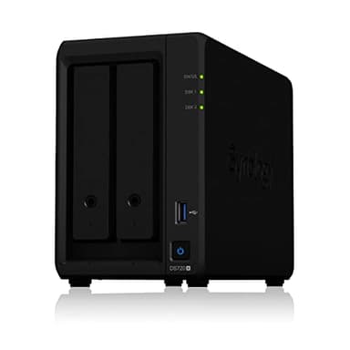 Synology DS720+ 24TB 2 Bay Desktop NAS System, installiert mit 2 x 12TB Seagate IronWolf Festplatten, 24 TB