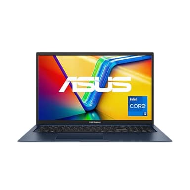 ASUS Vivobook 17 Laptop | 17,3" Full-HD 16:9 IPS Display | Intel Core i7-1255U | 16 GB RAM | 512 GB SSD | Intel Iris Xe | Windows 11 | QWERTZ Tastatur | 3.2 Ports - 3 | Quiet Blue