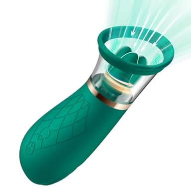 FIDECH Vibration Sex Spielzeug für die Frau, Klitoris Stimulator für Sie mit 4 Saugen 5 Zungemodi 360°Rotierende Vibrator Sexspielzeug für Frauen, Zungenvibrator Sexspielzeug für Paare Extrem Sex Toys