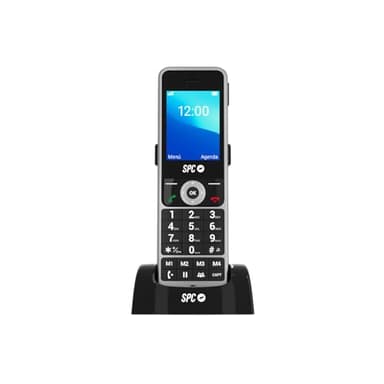 SPC WD100 – Schnurloses Telefon mit SIM und Ladestation | 4G, Volte- und VoWiFi-Anrufe | 2,4-Zoll-TFT-Display | Android-Umgebung | Remote-Konfiguration | Bluetooth und WLAN | 4 Schnellspeicherplätze