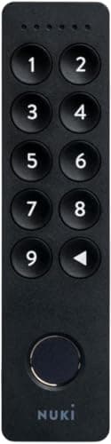 Nuki Keypad 2, Tür mit Code oder Fingerprint schnell und komfortabel öffnen, perfektes Zubehör für Nuki Smart Lock, Bluetooth