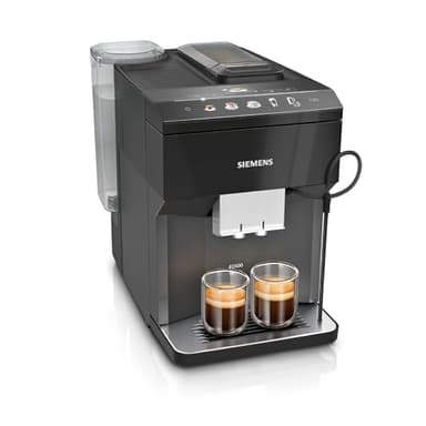 SIEMENS Kaffeevollautomat EQ500 classic TP511E19, einfache Kaffeeauswahl, oneTouch mit Doppeltassenfunktion, Vollfarbdisplay mit intuitiver Bedienung, automat. Dampfreinigung, 1500 W, schwarz