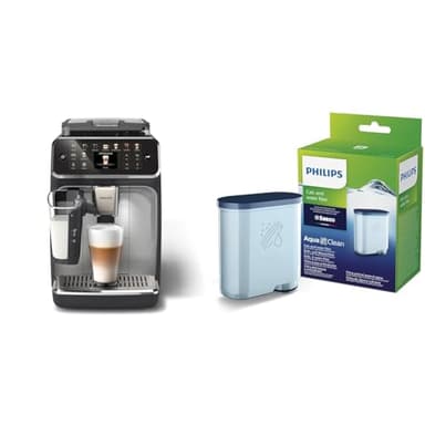 Philips Serie 5500 Vollautomatik LatteGo Espressomaschine & Wasserfilter für Espressomaschine, Kein Entkalken bis 5000 Tassen, Einzelpack