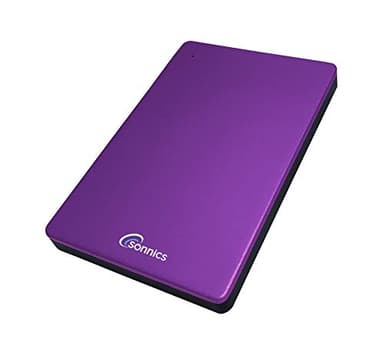 Sonnics 1TB Violett Externe tragbare Festplatte Typ C USB 3.1 kompatibel mit Windows-PC, Mac, Smart TV, Xbox One/Series X und PS4/PS5