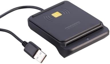Xystec Kartenlesegerät: USB-RFID-/NFC- und Chipkarten-/Smartcard-Reader, für eID-Nachweis (Kartenlesegerät Personalausweis, Lesegerät, Gesundheitskarte)