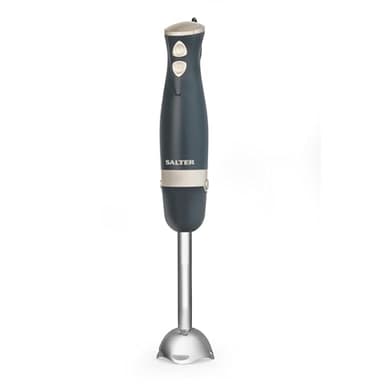 Petra PT5612BGRYVDE Stabmixer - Edelstahlstab & Klinge Elektrischer Pürierstab, 2 Geschwindigkeiten, Abnehmbar, Kompakt, Tiefeinsteckmixer Für Suppen, Smoothies, Saucen, Babynahrung, 600W, Grau & Gold
