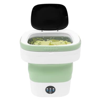 Mini Waschmaschine Faltbar, Portable Waschmaschine Mit Schleuder 36W 12L Camping Waschmaschine für Wohnmobil, Unterwäsche, Camping, Wäscherei, Wohnung, Lila