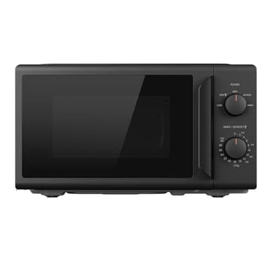 Comfee CMO-MP012ND(BK) Mikrowelle, 20L kompakt in Schwarz, 700W Mikrowelle klein mit 5 Leistungsstufen, Drehteller, Auftaufunktion für Singles, Studentenwohnheim & kleine Küchen