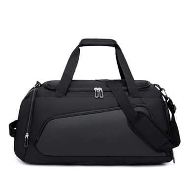 Sporttasche mit Schuhfach und Nassfach - Reisetasche - Sporttasche Herren und Damen - Schwimmtasche - Gym Bag - Tasche für Sport, Gym & Fitness, Weekender, Reisen - Schwarz