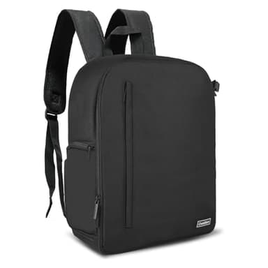 Cwatcun Kamerarucksack Professional für Spiegellose SLR/SLR Kamera wasserdichte Kameratasche Kompatibel mit Sony Canon Nikon Kamera und Objektivstativ Zubehör (2.0 Groß, Schwarz)