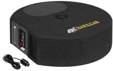 ESX Q300Av2 - Quantum Reserverad-Mulden Aktiv-Subwoofer System 300 W Class-D mit Basspegel-Fernbedienung