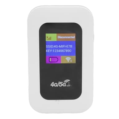 4G 5G WiFi Mobile Hotspot, 300 Mbit/S Hochgeschwindigkeits -WiFi -Router mit SIM -Kartensteckplatz, Tragbare Hotspot -Geräte 10 -Geräte für den Reisen Im Freien Plug & Play