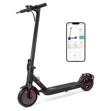 Elektroroller, zusammenklappbar, für Erwachsene, 10,4 Ah Akku, Reichweite 25–35 km, App-Anschluss