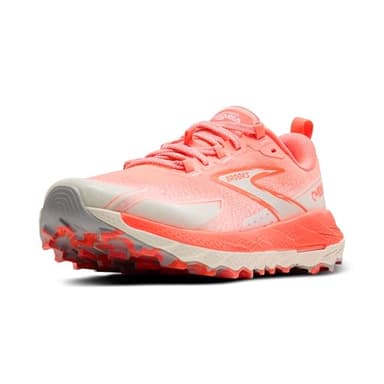 BROOKS Damen Cascadia 18 Sneaker, Glut/Blaue Wäsche/Flamme, 39 EU