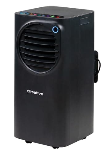 Climative AC33-S FUN Mobile Klimaanlage WiFi 3in1 Klimagerät: Entfeuchtung und Belüftung, Fernbedienung im Lieferumfang enthalten. funktioniert mit Tunya Smart 3,3 kW 11000 BTU bis zu 33 m²