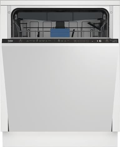 Beko BDIN38440 Einbau-Geschirrspüler 60 cm vollintegriert, für 14 Maßgedecke, 3 Spülebenen, 5 Temperaturen, Schnell+, SteamGloss Trocknung, CornerIntense, TrayWash