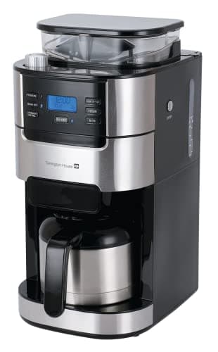 Tarrington House Kaffeemaschine mit Mahlwerk CMG0917, 1 L, 1000 W, silber