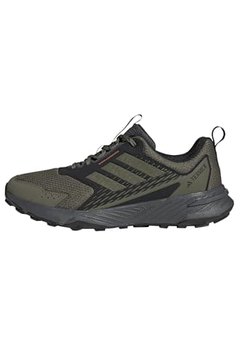 adidas Herren Terrex Tracefinder 2 Trail Running Shoes Trailrunning-Schuhe, Olive strata/Olive strata/semi Impact orange, 44 EU