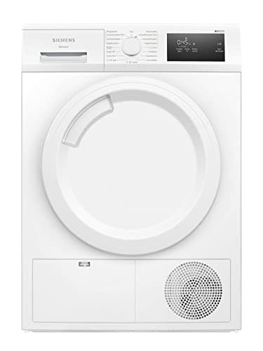 Siemens WT43H003 Wärmepumpentrockner für 7 kg Wäsche, iQ300, 243 kWh pro Jahr, autoDry, Outdoor-Programm, Weiß