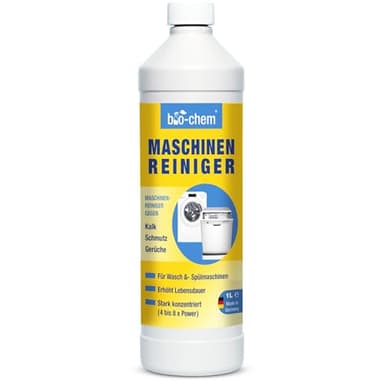 bio-chem Maschinenreiniger 1000 ML für Waschmaschine und Geschirrspüler I Geruchsneutral & schonend I Flüssiger Intensiv-Reiniger für das Innere von Spülmaschinen und Waschmaschinen I Made in DE