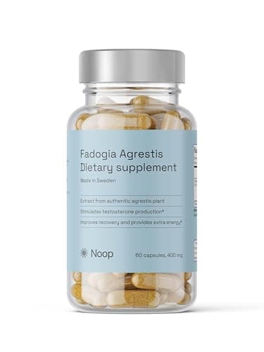 NOOP Fadogia Agrestis hochdosiert – Alternative zu Tongkat Ali Kapseln oder Turkesterone, Libido Supplement für Männer und Frauen – vegan & laborgetestet, Made in Schweden, 400 mg | 60 Kapseln