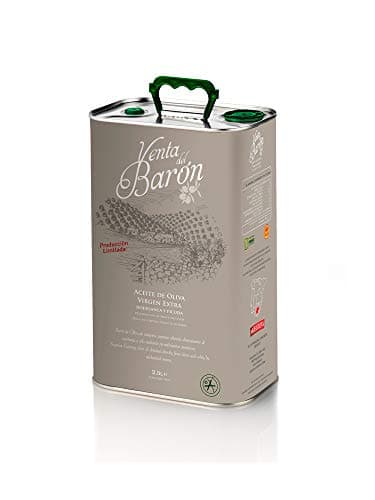 Venta del Barón - Preisgekröntes Premium Natives Extra Virgine Olivenöl - Kaltgepresst - Sehr hoher Polyphenolgehalt - 2,5 L Kanister