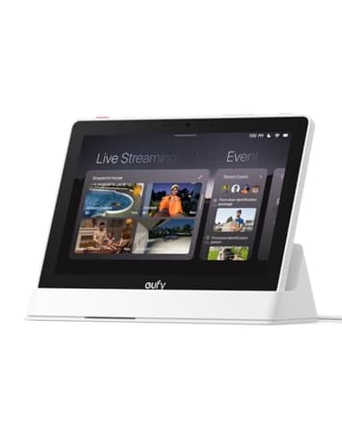 eufy Smart Display, Smart Home Hub, 8" Bedienfeld, kompatibel mit eufy Sicherheitsgeräten, 4 Ansichten auf 1 Display, Meldungen in Echtzeit, Tagesberichte, kein ABO, 1-klick-Steuerung