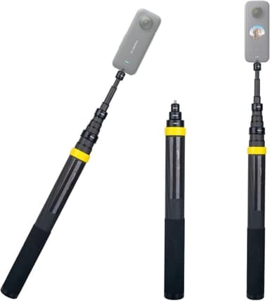 Unsichtbarer Selfie-Stick aus Kohlefaser für Insta360 X4, X3, ONE X2, R, X Action-Kamera, 3 m
